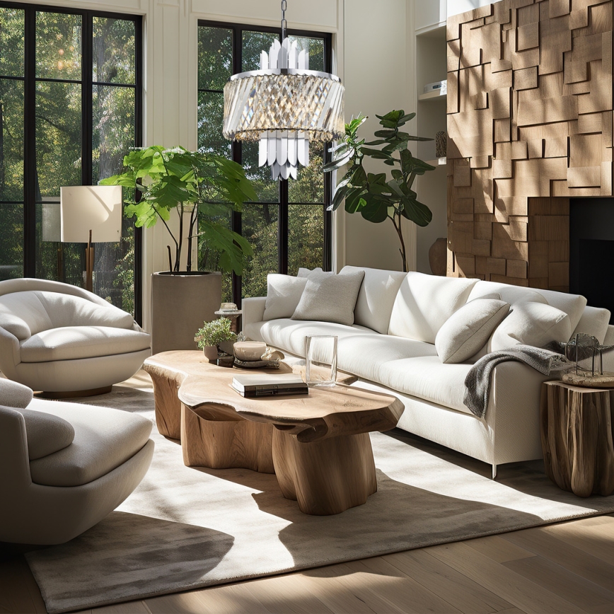 Luster na lancu MARGOT 6xE14/40W/230V mat krom