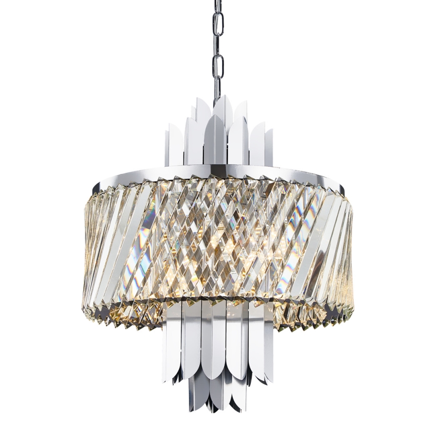 Luster na lancu MARGOT 6xE14/40W/230V mat krom