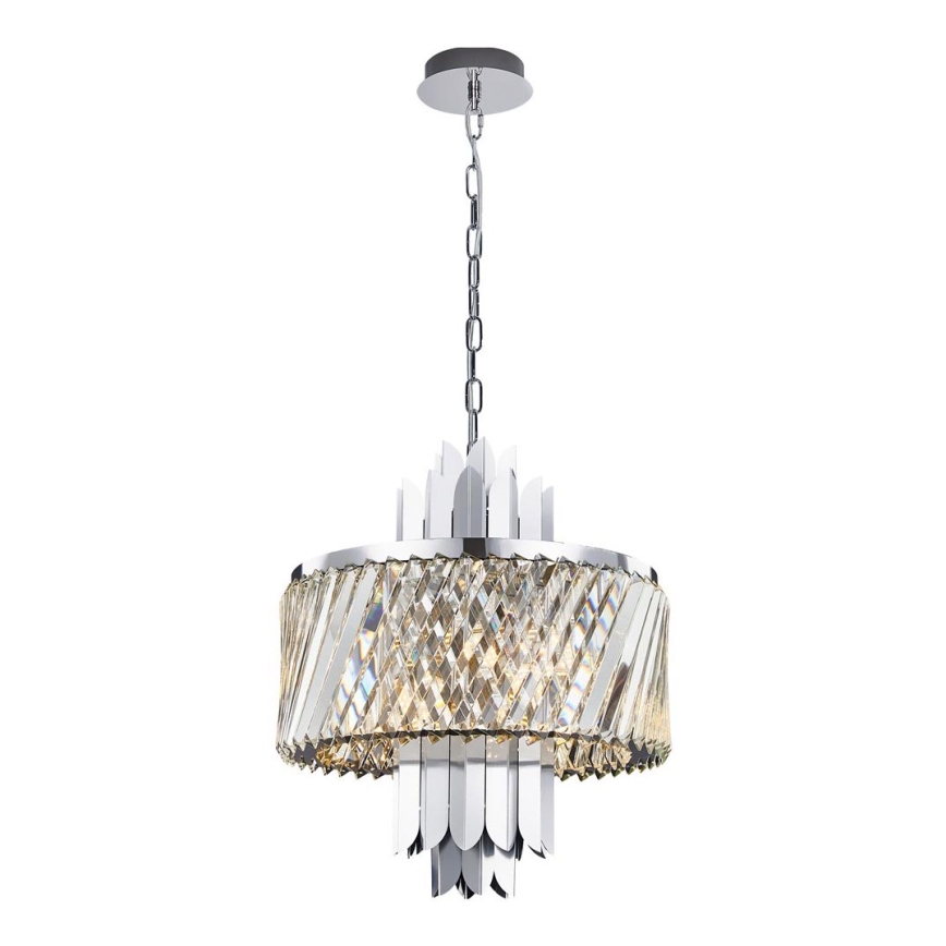 Luster na lancu MARGOT 6xE14/40W/230V mat krom