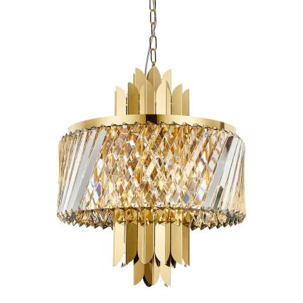 Luster na lancu MARGOT 6xE14/40W/230V pr. 43 cm zlatna