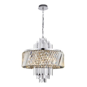 Luster na lancu MARGOT 9xE14/40W/230V mat krom