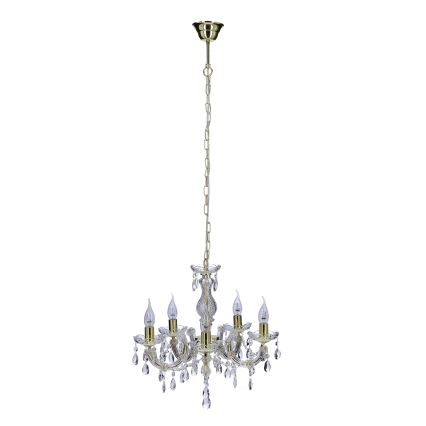 Luster na lancu MARIA TERESA 5xE14/40W/230V