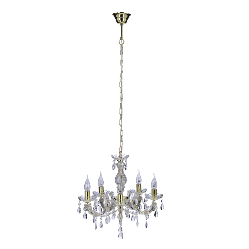 Luster na lancu MARIA TERESA 5xE14/40W/230V