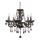 Luster na lancu MARIE 5xE14/40W/230V crna
