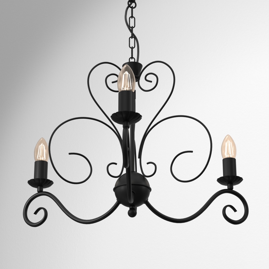 Luster na lancu MAURO 3xE14/60W/230V