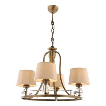 Luster na lancu NARA 4xE27/40W/230V mesing