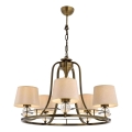 Luster na lancu NARA 5xE27/40W/230V mesing