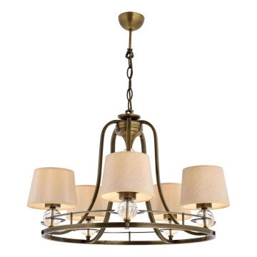 Luster na lancu NARA 5xE27/40W/230V mesing