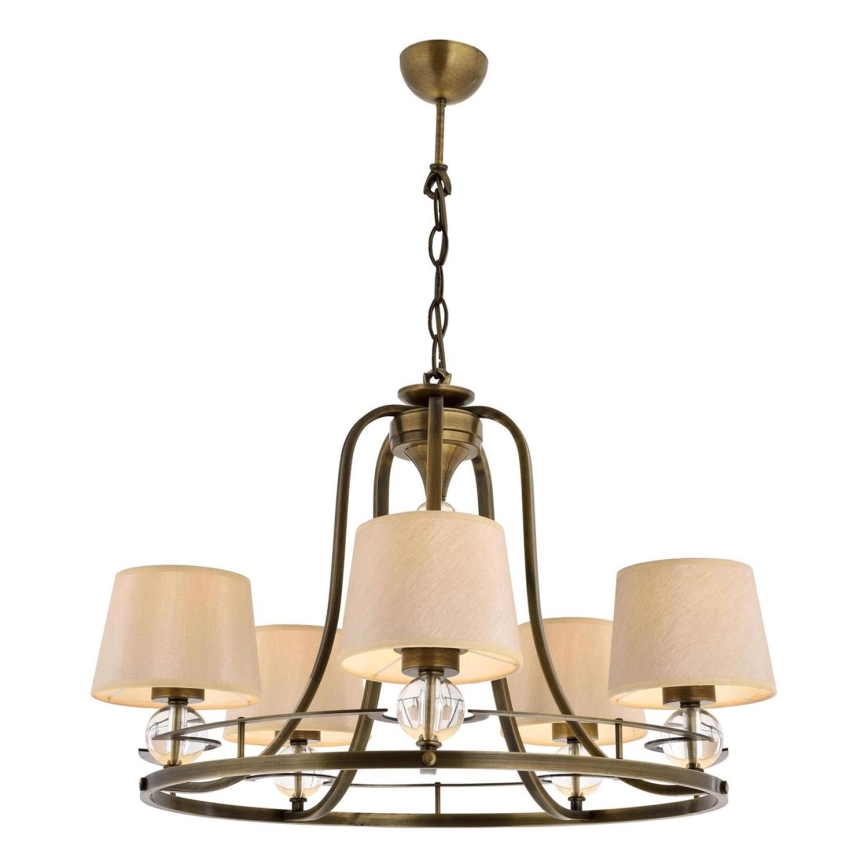Luster na lancu NARA 5xE27/40W/230V mesing