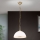 Luster na lancu OLD LAMP 1xE27/40W/230V pr. 30 cm bijela/mesing