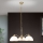Luster na lancu OLD LAMP 3xE27/40W/230V pr. 65 cm bijela/mesing