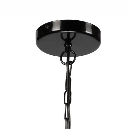 Luster na lancu ORLANDO 6xE27/60W/230V crna
