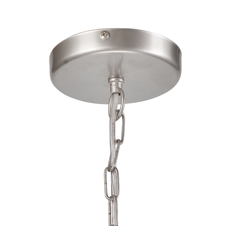 Luster na lancu ORLANDO 6xE27/60W/230V srebrna