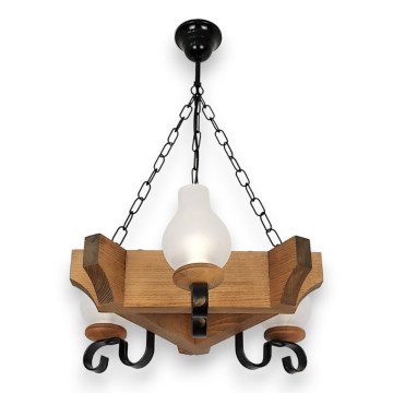 Luster na lancu QUEEN 3xE14/40W/230V bukva - FSC certificirano