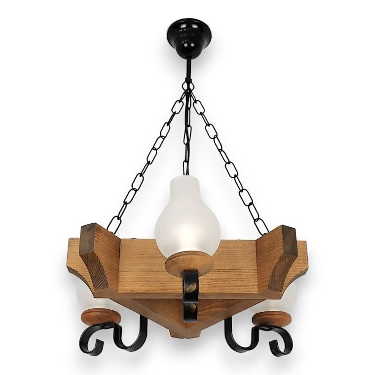 Luster na lancu QUEEN 3xE14/40W/230V bukva - FSC certificirano