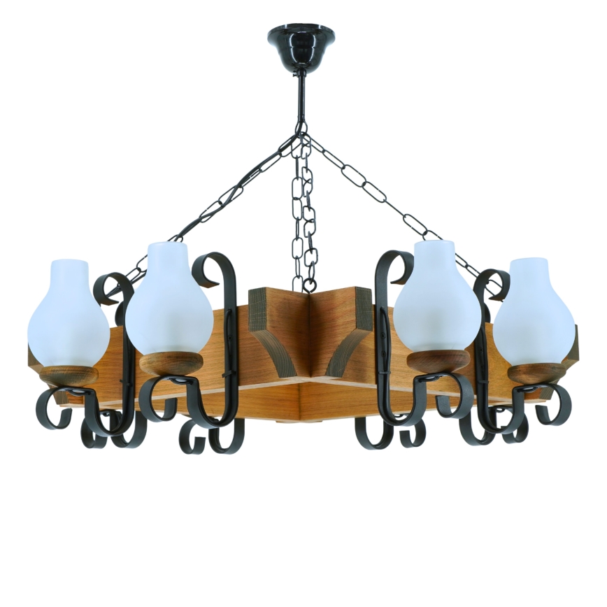 Luster na lancu QUEEN 8xE14/40W/230V bukva - FSC certificirano