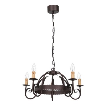 Luster na lancu REN 5xE14/15W/230V
