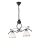 Luster na lancu RETRO 2xE27/60W/230V crna