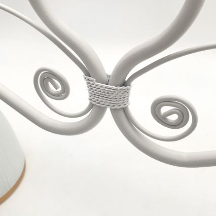Luster na lancu RETRO 2xE27/60W/230V mat bijela