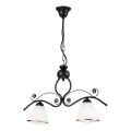 Luster na lancu RETRO 2xE27/60W/230V mat crna