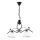 Luster na lancu RETRO 2xE27/60W/230V mat crna