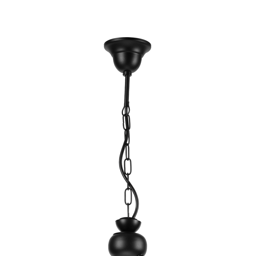 Luster na lancu RETRO 2xE27/60W/230V mat crna