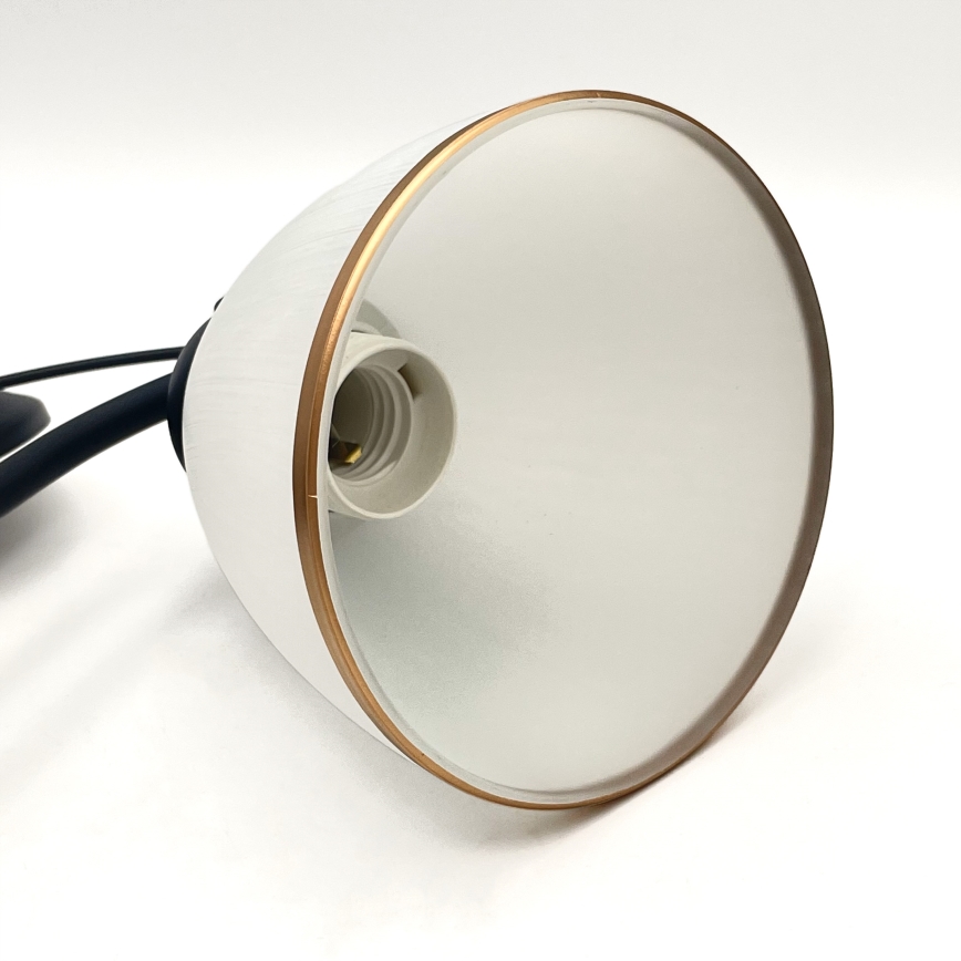 Luster na lancu RETRO 2xE27/60W/230V mat crna