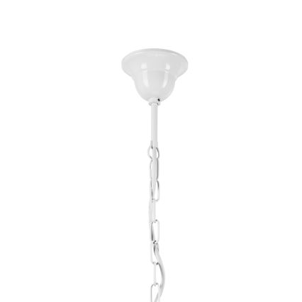Luster na lancu RETRO 3xE27/60W/230V bijela/šarena