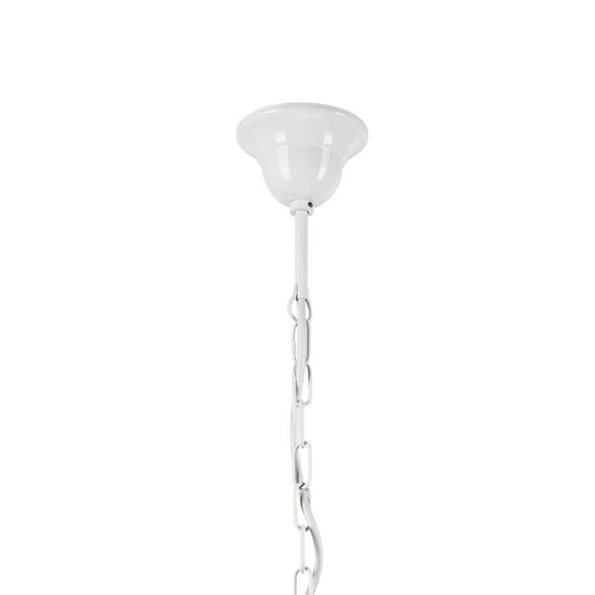 Luster na lancu RETRO 5xE27/60W/230V bijela/šarena