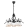 Luster na lancu RETRO II 5xE27/60W/230V mat crne boje