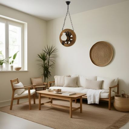 Luster na lancu ROATA 2xE14/40W/230V bukva - FSC certificirano