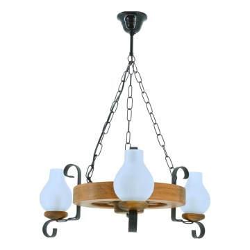 Luster na lancu ROATA 3xE14/40W/230V bukva - FSC certificirano