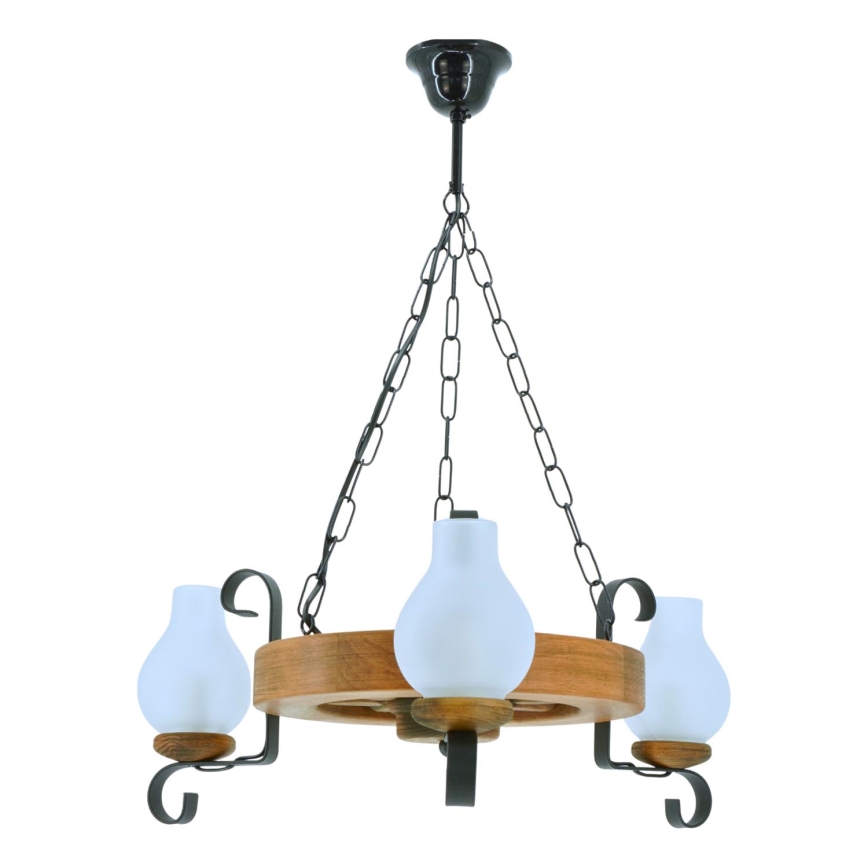 Luster na lancu ROATA 3xE14/40W/230V bukva - FSC certificirano