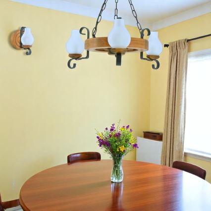 Luster na lancu ROATA 3xE14/40W/230V bukva - FSC certificirano
