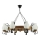 Luster na lancu ROATA 8xE14/40W/230V pr. 70 cm bukva - FSC certificirano