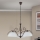 Luster na lancu RULA 3xE27/40W/230V promjer 70 cm bijela/brončana