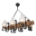 Luster na lancu RUSTIC 6xE14/40W/230V bukva - FSC certificirano