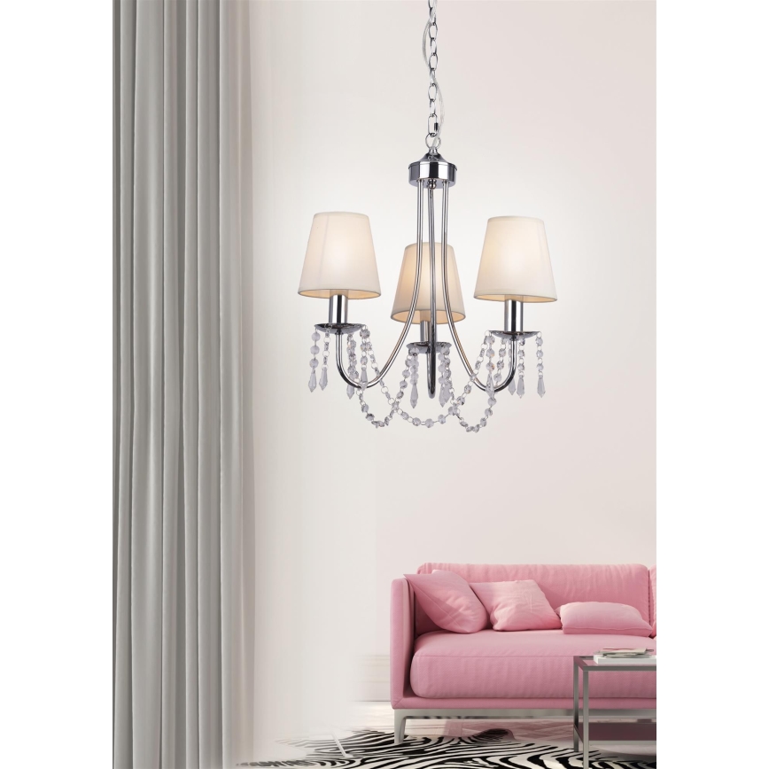Luster na lancu RUTI 3xE14/40W/230V