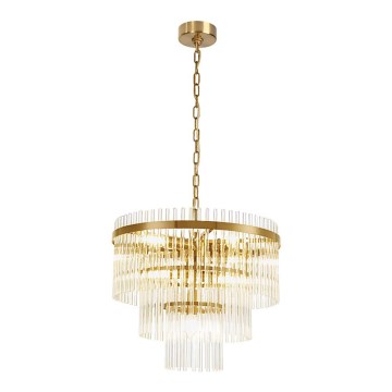 Luster na lancu SABRINA 7xE14/40W/230V zlatni
