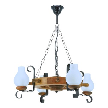 Luster na lancu TIMONA 4xE14/40W/230V bukva - FSC certificirano
