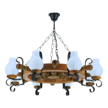 Luster na lancu TIMONA 8xE14/40W/230V bukva - FSC certificirano