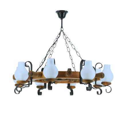 Luster na lancu TIMONA 8xE14/40W/230V bukva - FSC certificirano