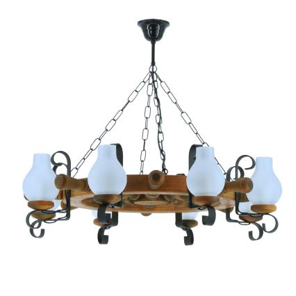 Luster na lancu TIMONA 8xE14/40W/230V bukva - FSC certificirano