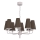 Luster na lancu TORTOLA 8xE14/15W/230V smeđa/krem