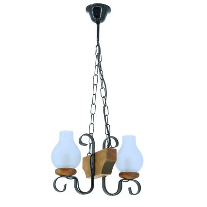 Luster na lancu VELA 2xE14/40W/230V bukva - FSC certificirano
