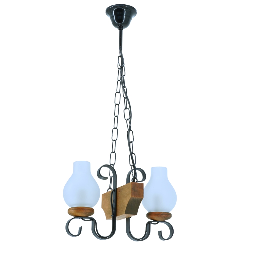 Luster na lancu VELA 2xE14/40W/230V bukva - FSC certificirano