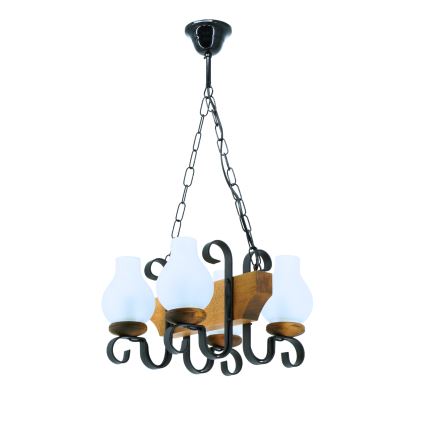 Luster na lancu VELA 4xE14/40W/230V bukva - FSC certificirano