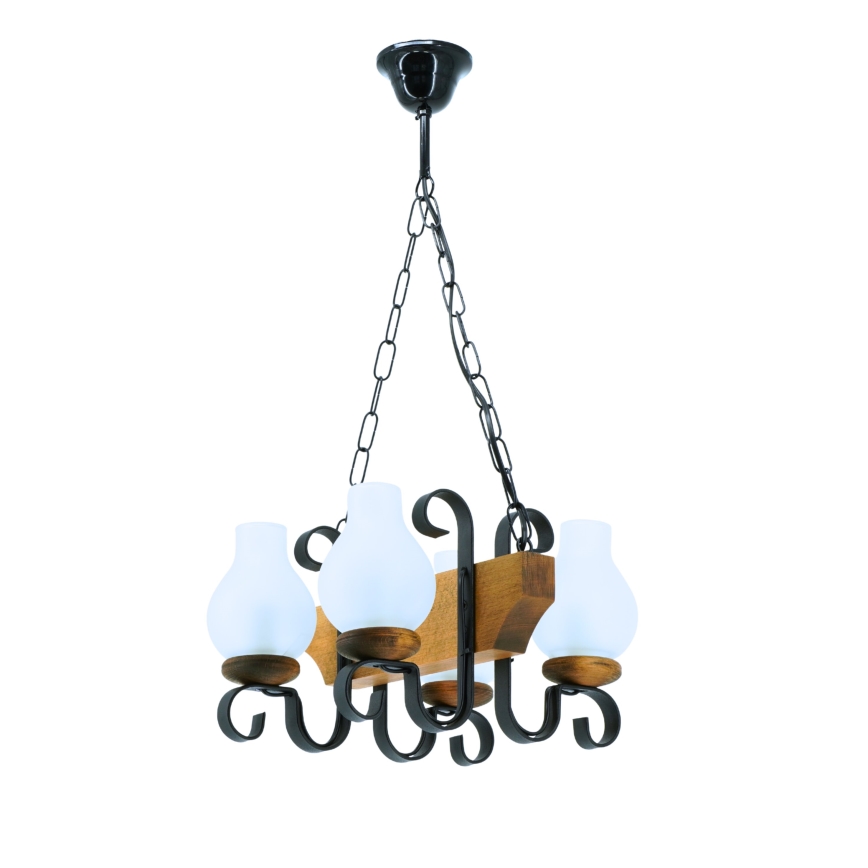 Luster na lancu VELA 4xE14/40W/230V bukva - FSC certificirano