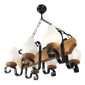 Luster na lancu VELA 6xE14/40W/230V bukva - FSC certificirano