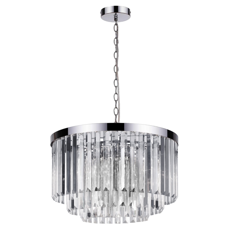 Luster na lancu VETRO 5xE14/60W/230V sjajni krom